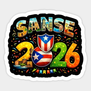 Sanse 2026 A Recorrer Puerto Rico Sticker